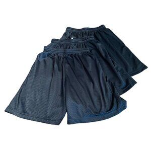 Set of 3 Small A4 Adult Mesh Lined Athletic Wear Pull On Shorts Elastic Drawstri